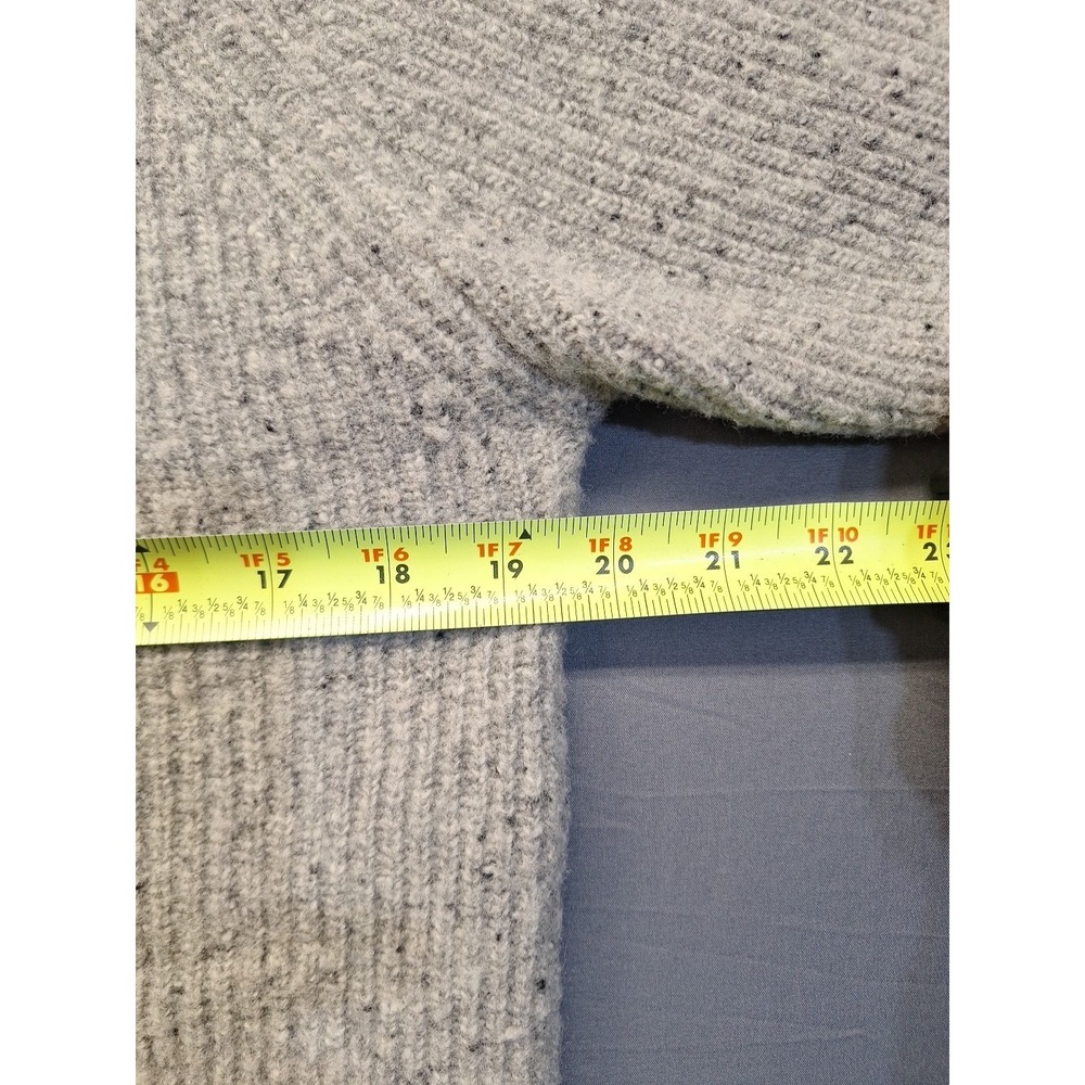 Flint and Tinder Men Highlands Lambs Wool Medium 1/4 Zip Sweater Elbow Patch - Picture 4 of 9